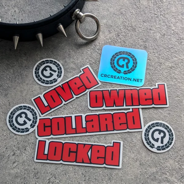 Sticker Pack Bdsm Loved Owned Collared Locked CRCREATION